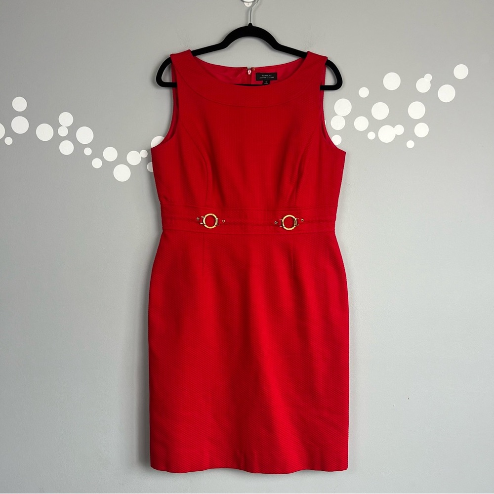 Tahari ASL Teresa Sheath Textured Dress Size 12